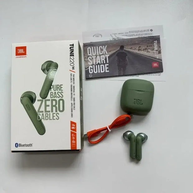 Original JBL Bluetooth Wireless Earphones - black with cover / Canal / Bluetooth