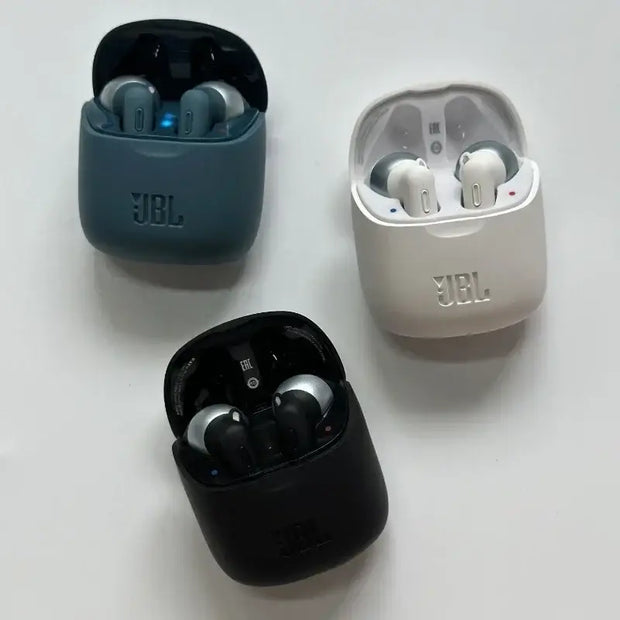 Original JBL Bluetooth Wireless Earphones - black with cover / Canal / Bluetooth