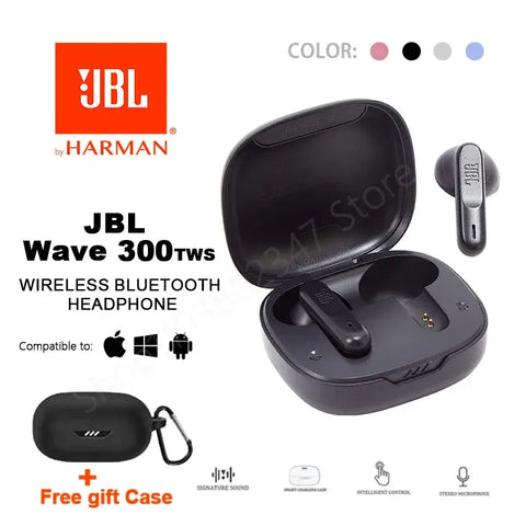 Original JBL Headset W 300 Sports Running Earphone with Mic + Free Case