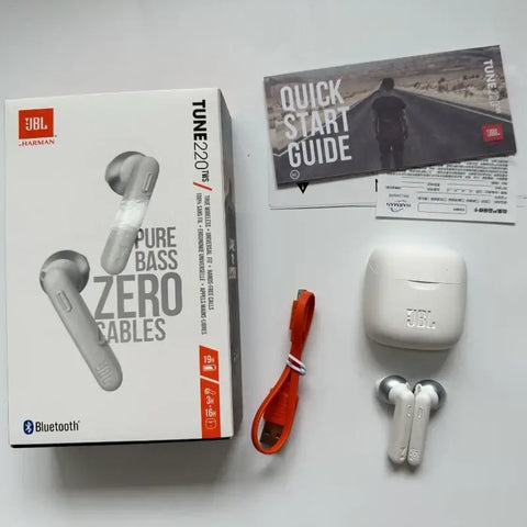 Original JBL Tune 220 TWS True Wireless Bluetooth Earphones Sports Headset + Cover