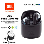 Original JBL Tune 220 TWS True Wireless Bluetooth Earphones Sports Headset + Cover