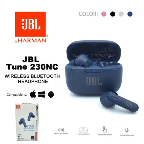 Original JBL Tune 230 NC TWS Wireless Bluetooth Headset Stereo Bass