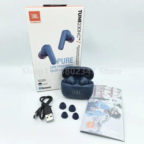 Original JBL Tune 230 NC TWS Wireless Bluetooth Headset Stereo Bass