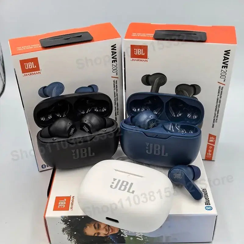 Original JBL Wave 200 TWS Wireless Bluetooth 5.0 Earbuds With Mic laurichshop