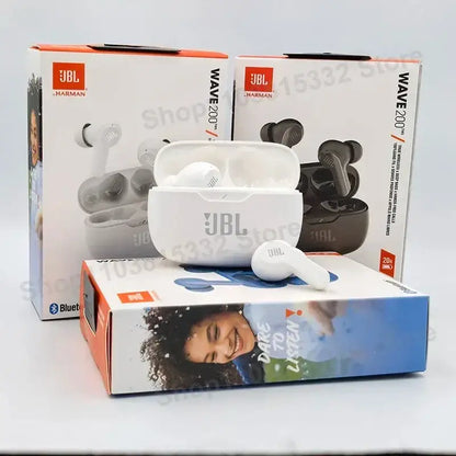 Original JBL Wave 200 TWS Wireless Bluetooth 5.0 Earbuds With Mic laurichshop