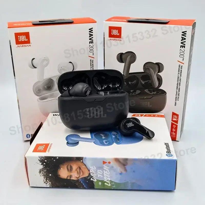 Original JBL Wave 200 TWS Wireless Bluetooth 5.0 Earbuds With Mic laurichshop