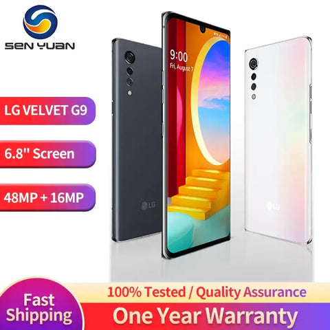 Original LG G9 VELVET LM-G900TM 5G Smart Phone 6 GB RAM