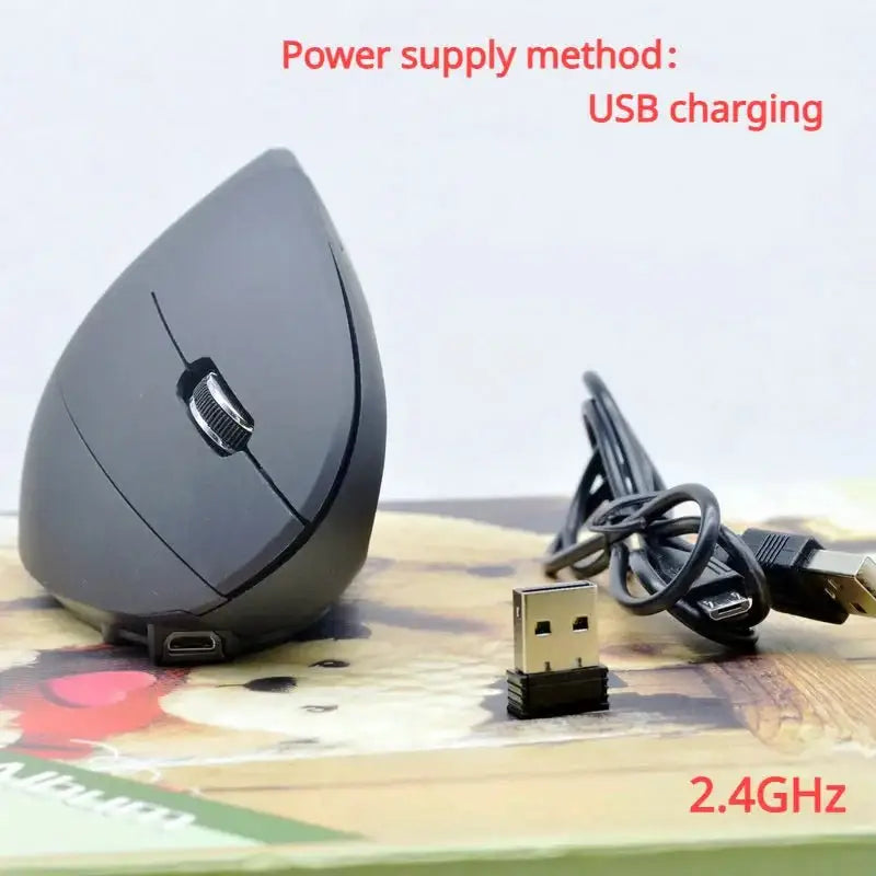 Original Wireless Mouse Rechargeable Vertical Wired USB Mouse Ergonomic Luminous 2.4G Mute Photoelectric Bluetooth Game Mouse - laurichshop