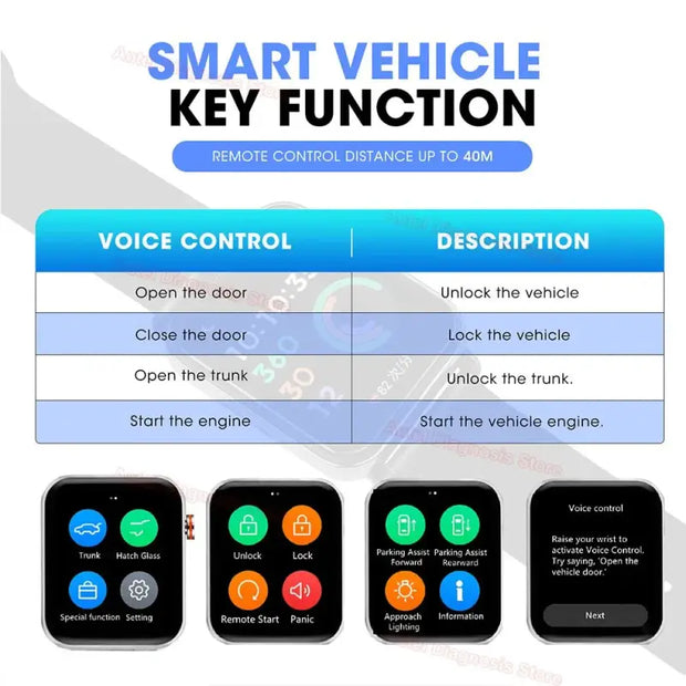 OTOFIX Smart Watch Car Key Programming Watches - laurichshop