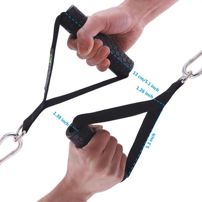 Pair Gym Resistance Bands Handles Anti-slip Grip - laurichshop