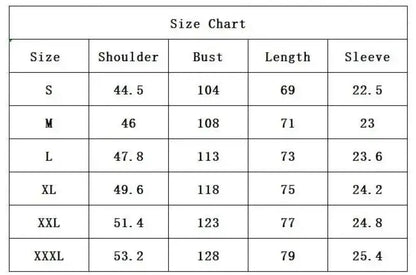 Yellow Polo Shirt size chart in cm and inches for casual wear