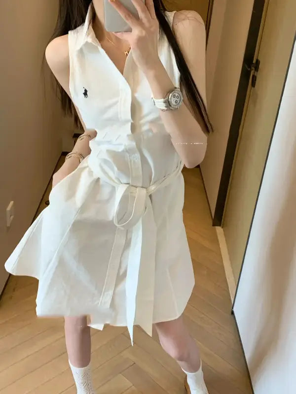 Polo Ralph Lauren Masal For women Classic Cotton Lapel sleep