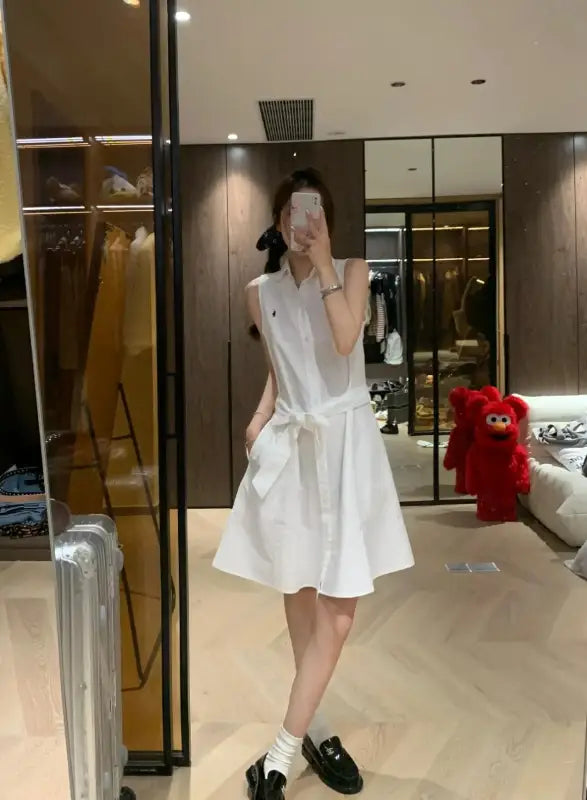 Polo Ralph Lauren Masal For women Classic Cotton Lapel sleep