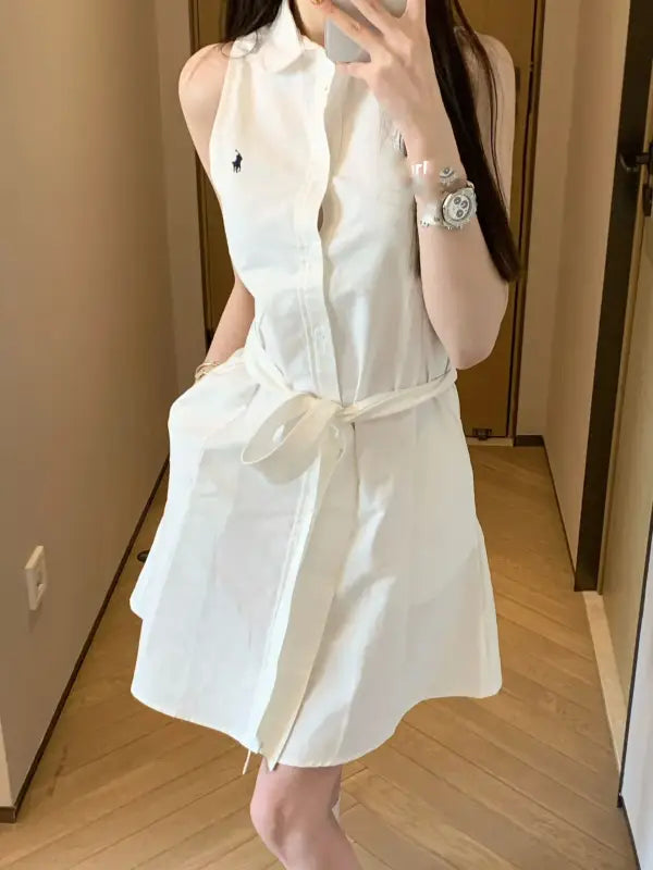 Polo Ralph Lauren Masal For women Classic Cotton Lapel sleep