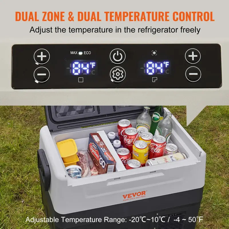 Vevor 20 L 22 L 35 L 45 L 55 L Mini Fridge Freezer Portable Compressor Cooler