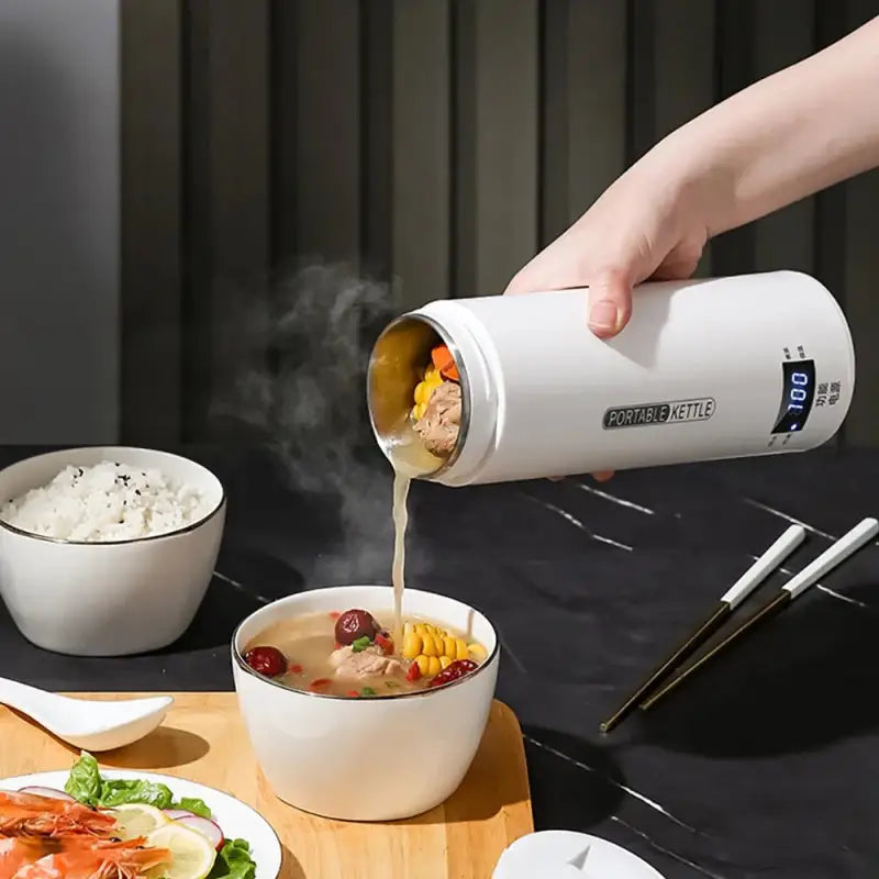 Portable Electric Kettles Tea Coffee Kettle Tea Coffee Kettle Travel Boil Water Stewable Keep Warm Smart Temperature Control - laurichshop