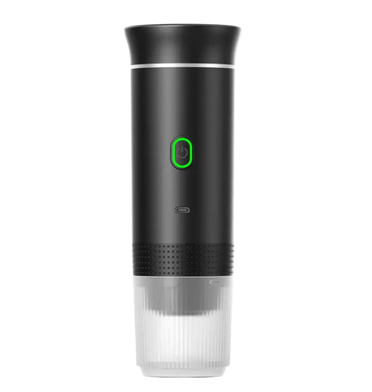 Wireless Electric Portable Espresso Coffee Machine for Car & Home - black
