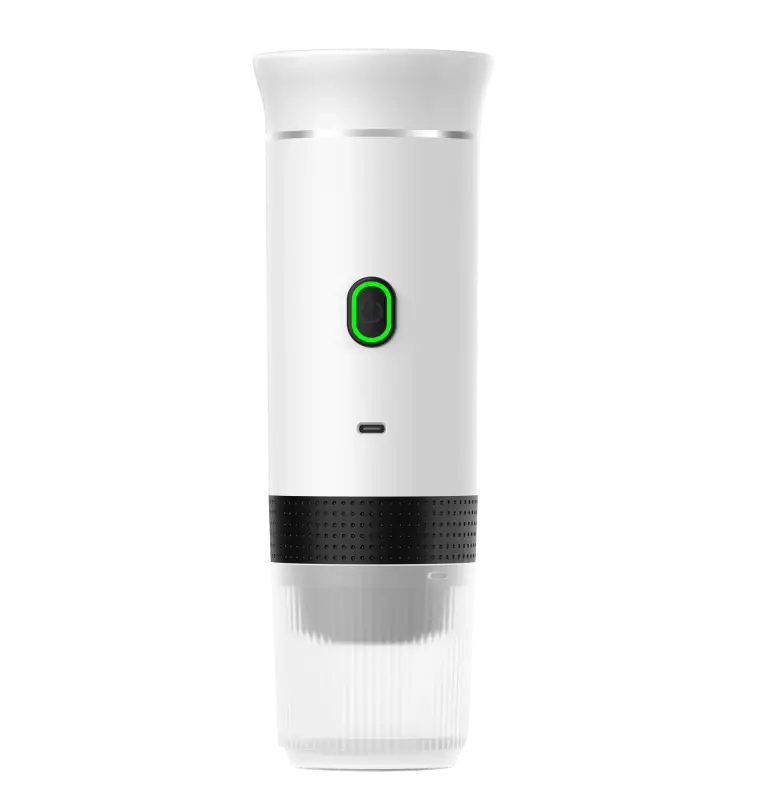 Wireless Electric Portable Espresso Coffee Machine for Car & Home - white