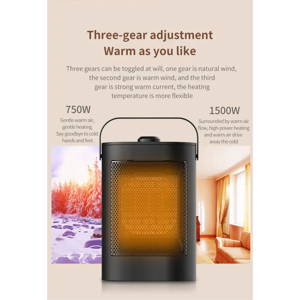 Portable Remote Control Electric PTC Fan Heater Constant Temperature