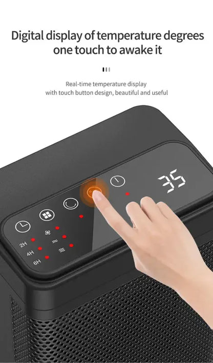 Portable Remote Control Electric PTC Fan Heater Constant Temperature