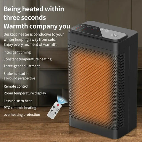 Portable Remote Control Electric PTC Fan Heater Constant Temperature