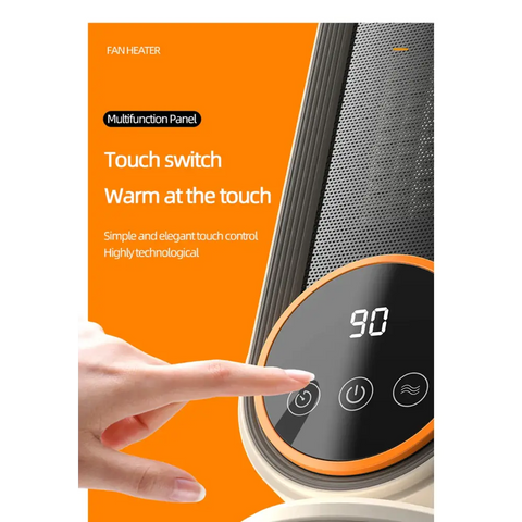 Portable Touch Screen Space Heater with Remote Control and Timing