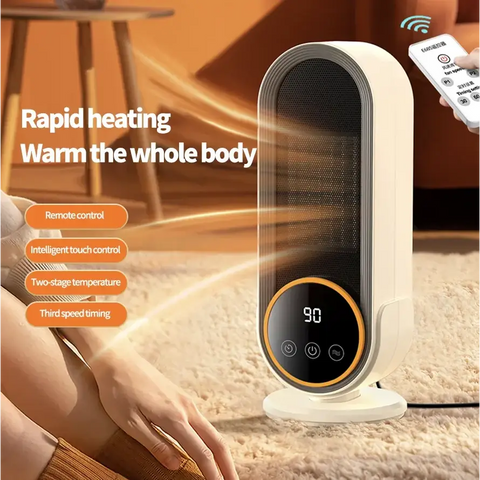 Portable Touch Screen Space Heater with Remote Control and Timing