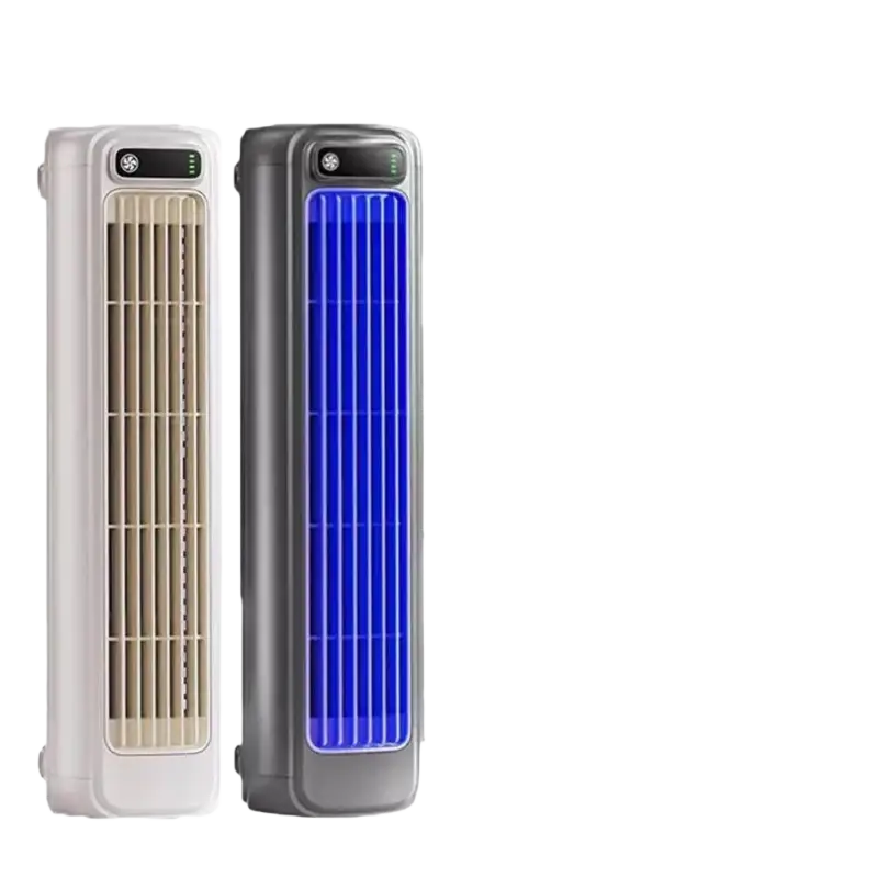 Portable wall summer ultra air conditioner tower fan with blue LED lights
