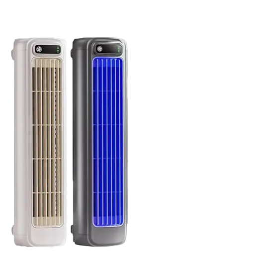 Portable wall summer ultra air conditioner tower fan with blue LED lights