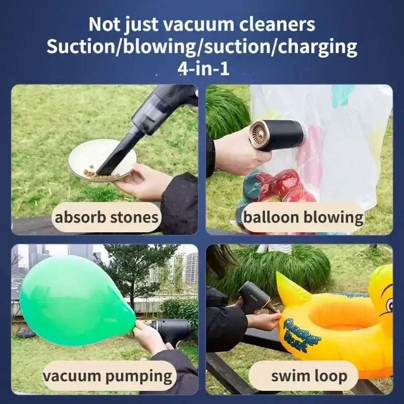 Portable Wireless Car Vacuum Cleaner 4 in 1 Powerful Cleaning Machine Car Accessories Vacuum Pump Home Appliance Robot Cleaner - laurichshop