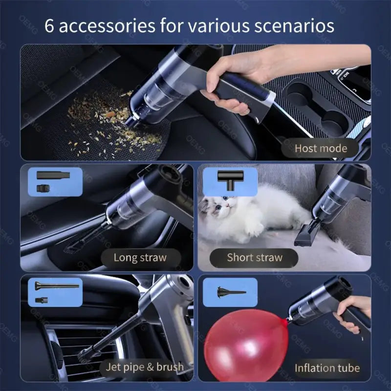 Portable Wireless Car Vacuum Cleaner Mini Handheld Cleaner for Home Appliance Powerful Cleaning Machine Car Cleaner for Keyboard - laurichshop