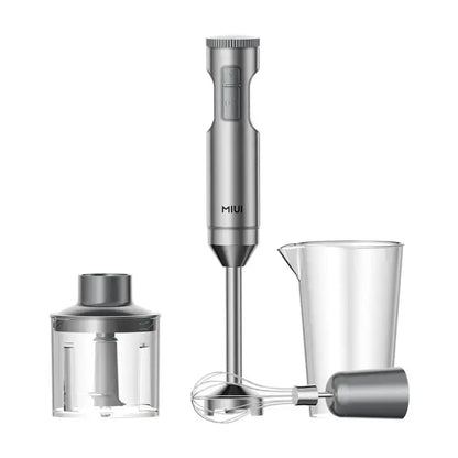 MIUI Hand Immersion Blender 1000 W Powerful 4-in-1 Stainless Steel