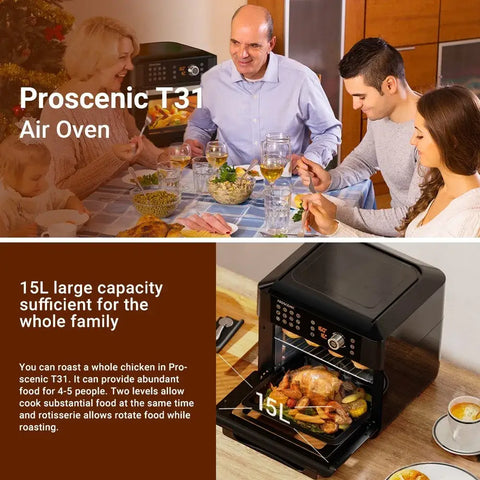 Proscenic T31 1700W Air Fryer Oven 15L Large Capacity - T31