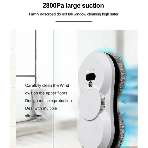 PuRuiKai Atomizing Ultra Thin Robot Window Vacuum Cleaner - Korean standard / Yes