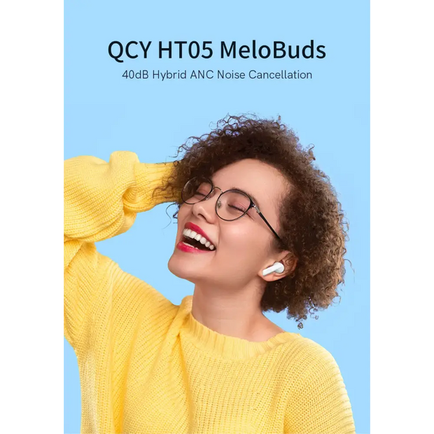 QCY HT05 ANC Wireless Earphone 40dB Noise Cancelling