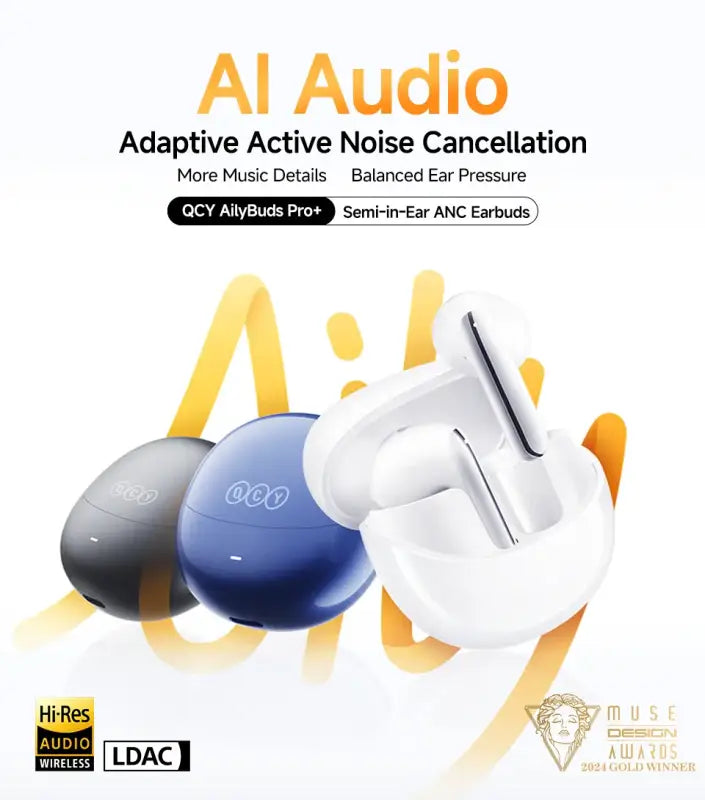 QCY HT10 AilyBuds Pro + ANC Wireless Earphone Hi-Res Audio