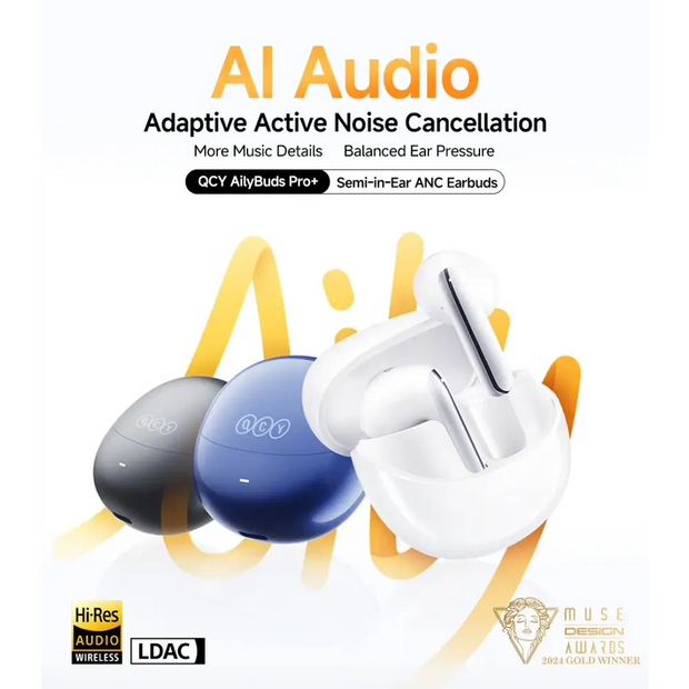 QCY HT10 AilyBuds Pro + ANC Wireless Earphone Hi-Res Audio