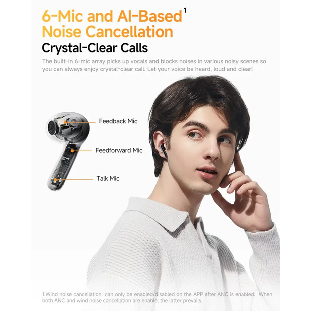 QCY HT10 AilyBuds Pro + ANC Wireless Earphone Hi-Res Audio