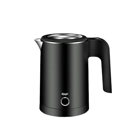 Raf stainless steel electric kettle, sleek 0.8L 600W design