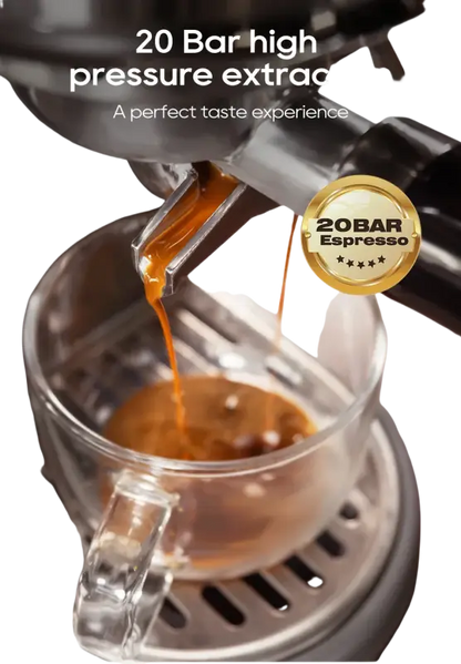 HiBREW 20 Bar Semi Automatic Espresso Coffee Machine Temperature Adjustable