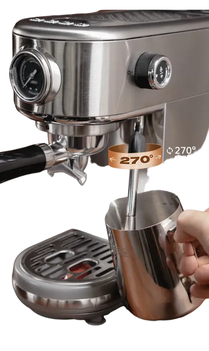 HiBREW 20 Bar Semi Automatic Espresso Coffee Machine Temperature Adjustable