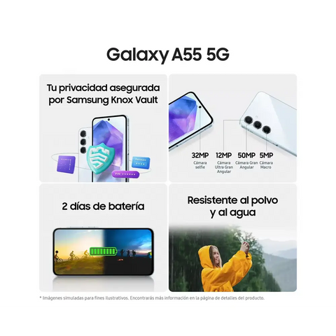 Samsung Galaxy A55 5G Smartphone Exynos 1480 50MP Camera 6.6’’ FHD +