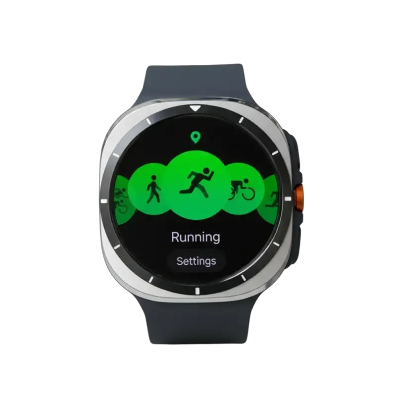 Samsung Galaxy Watch Ultra 2025 showing fitness tracking and activity tracker interface