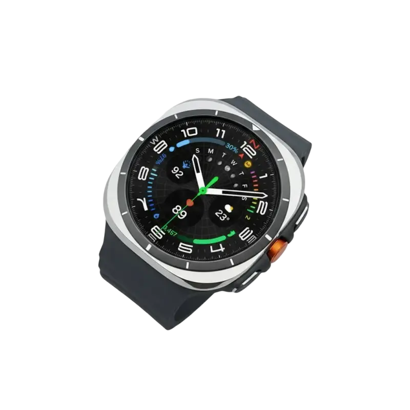 Galaxy Watch Ultra 2025 smartwatch side view with premium round AMOLED screen