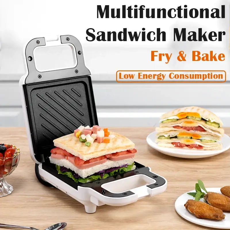 Sandwich machine breakfast machine household light food machine frying machine multi-function heating toast pressure