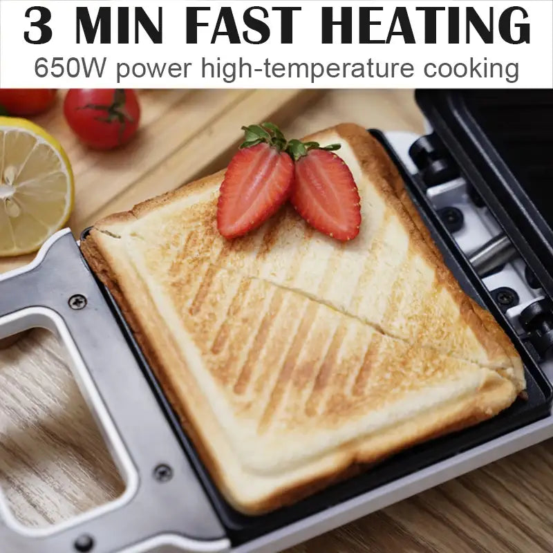 Sandwich machine breakfast machine household light food machine frying machine multi-function heating toast pressure