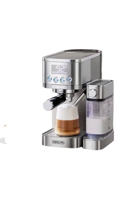 Cafelffe 3in1 Automatic Milk Froth Ground Coffee Stainless Steels 20 Bar