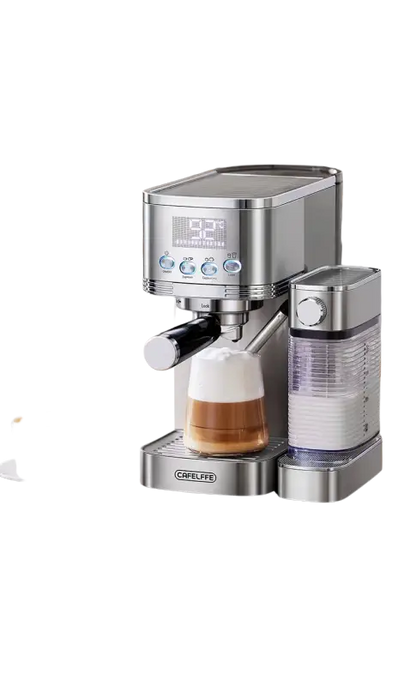 Cafelffe 3in1 Automatic Milk Froth Ground Coffee Stainless Steels 20 Bar