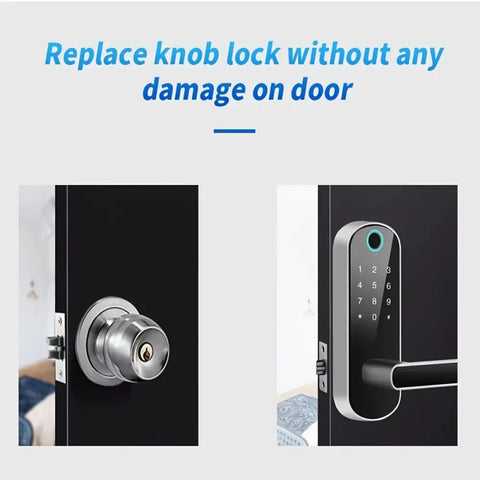 Smart Fingerprint Door Lock App Remote Control Keyless WIFI Digital Touchscreen