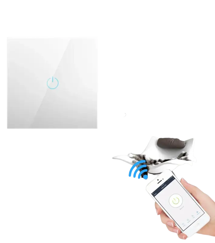 BONDA Smart Switch Alexa RF433 No Neutral Tuya Control Works With Google